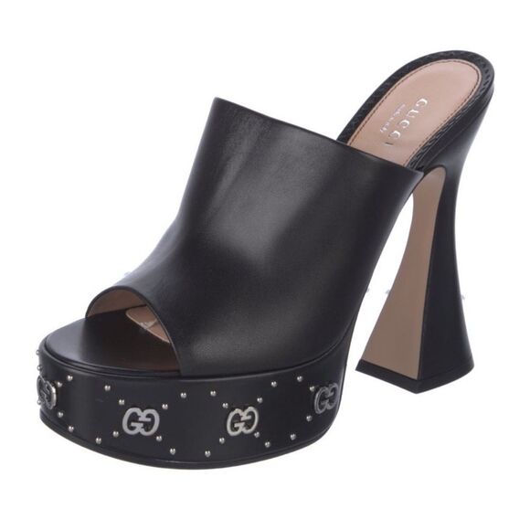 Gucci Leather Mules - Picture 1 of 5
